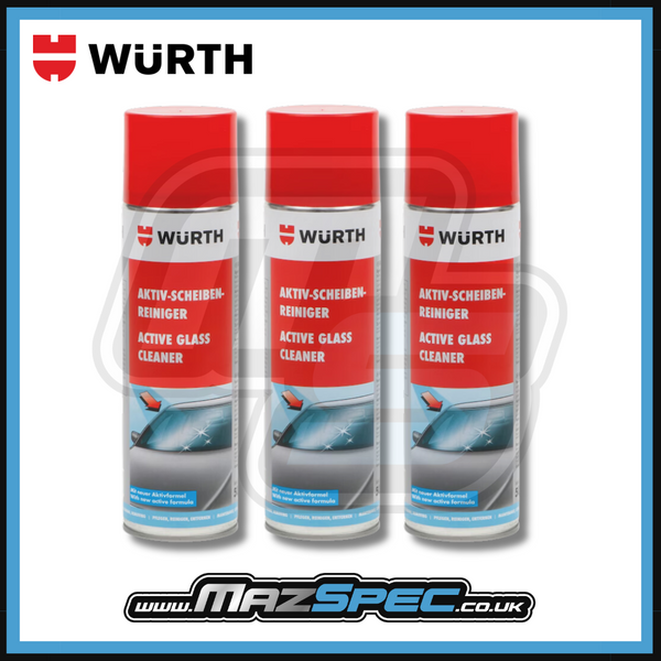 Wurth Active Glass Cleaner • x3 Pack 500ml Aerosol