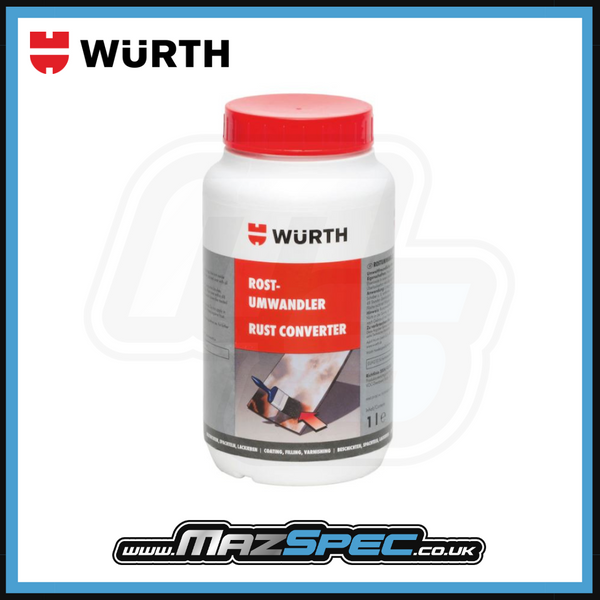 Wurth Rust Converter 1 Litre - Convert Rust Ready to Paint (Chassis / Metal Preperation)