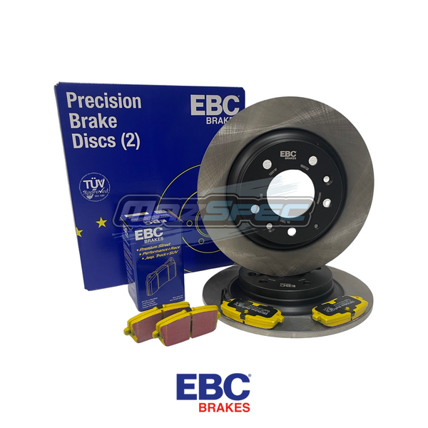 EBC Yellow Stuff Pad & EBC Std Disc Kit - Mazda MX5 MK1 1.8 (94-98) MK2 1.6/1.8 (98-05) Rear