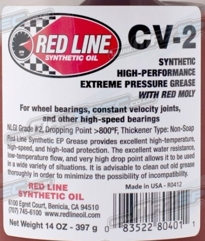 Red Line CV2 Grease With Moly • 397g Tub