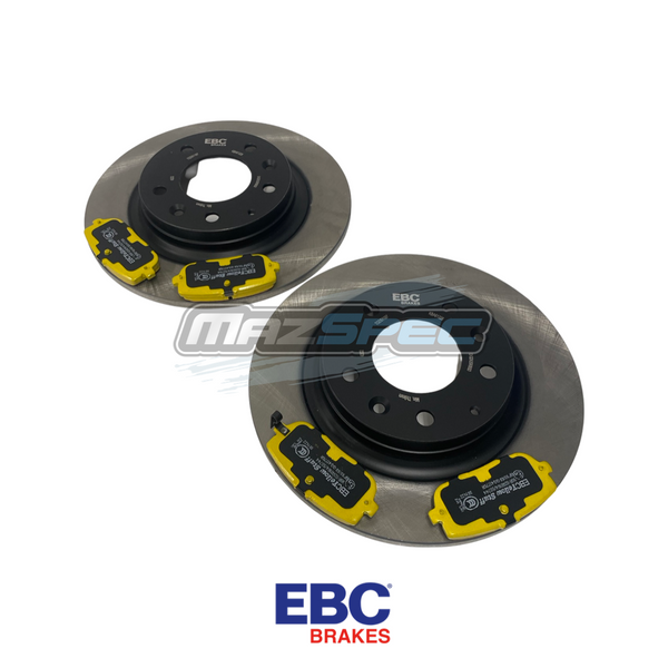 EBC Yellow Stuff Pad & EBC Std Disc Kit - Mazda MX5 MK1/NA 1.6 89-98 Rear