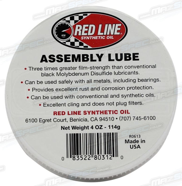 Red Line Engine Assembly Lube • x3 Pack 118ml Pot