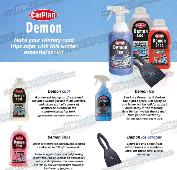 Demon Chill Pack - Antifreeze / De-icer / Screen Wash / Scraper