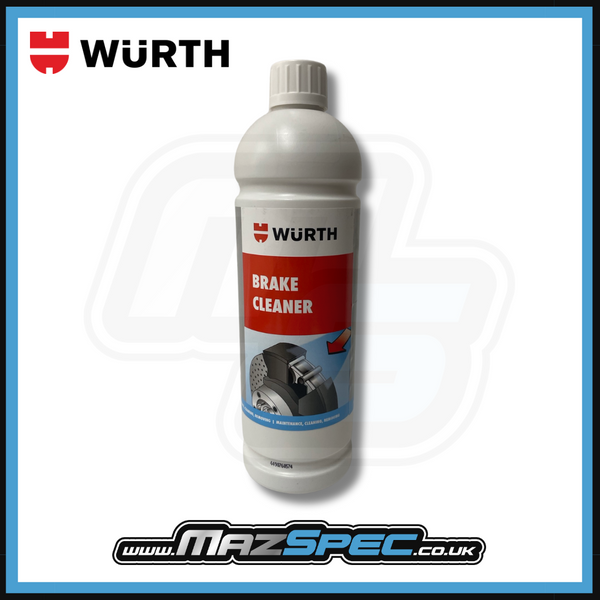 Wurth Brake Cleaner • Removes Dirt, Oil & Grease • x12 Pack 1L Bottle Bulk Deal