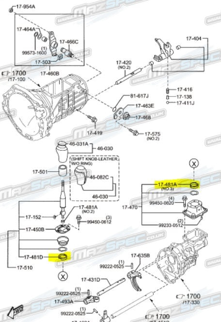 Gear Lever Change Bush- MX5 MK2 / MK3 / MK4 (98-Pres)