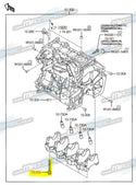 Main Bearing Cap Bolts  - MX5 MK3/NC (1.8 L8/2.0 LF / 2.3 / 2.5 / Duratec) (06-15)