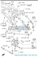 Trailing Arm / Main Link Arm Rubber Boot / Ball Joint Cap - MX5 MK3 / NC (06-15)