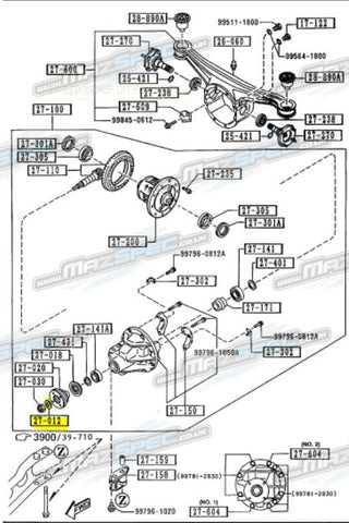 Main Differential Pinion Lock Washer - All MX5s (94-Pres)