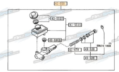 Clutch Master Cylinder (RHD, With Reservoir) - MX5 MK1 / MK2 (89-05)