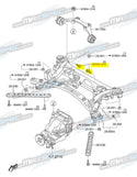 Differential Carrier to Subframe Bolts - MX5 MK3/NC (06-15) / RX8