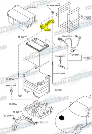 Battery Clamp - MX5 MK3 / NC (06-15)