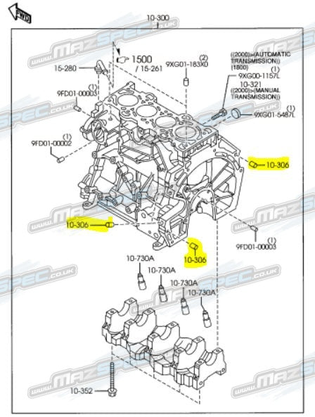 Engine Block Tubular Pin / Dowl - MX5 MK3/NC MK4/ND (06-Pres)