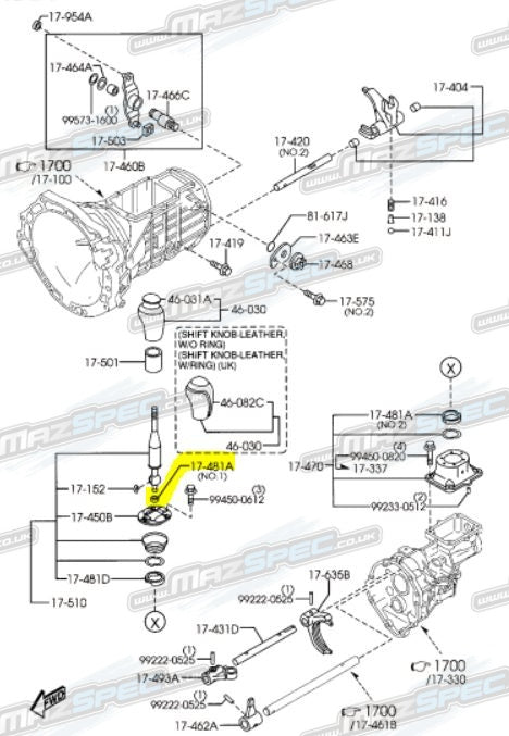 6 Speed Gearbox Change Bush- MX5 MK3.5 3.75 / NC (09-15)