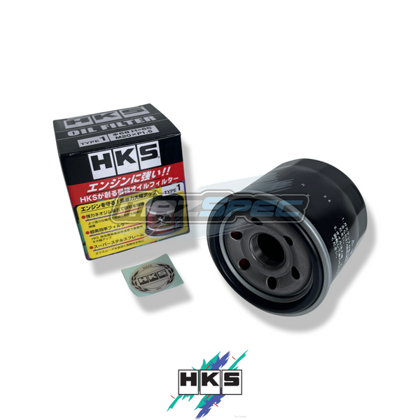 HKS High Flow Oil Filter - Black - MK1 / MK2 / MK4