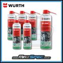 Wurth HHS 2000 Adhesive Synthetic Lubricant Spay Oil • x6 Pack 500ml Aerosol