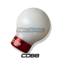 Cobb Tuning Gear Nob - Satin White / Race Red - All Marks MX5 (89-Pres)