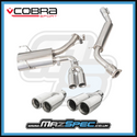 Cobra Sport Centre Exit Cat Back Performance Exhaust (Resonated) • Mazda MX5 MK4/ND (15-24)