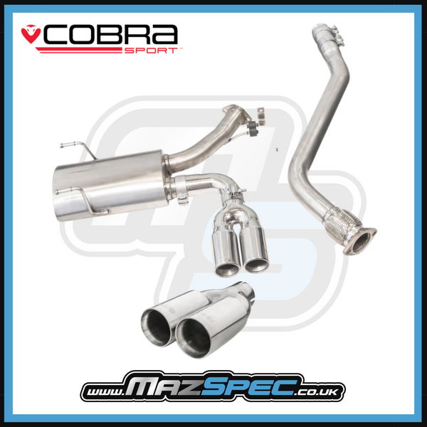 Cobra Sport Centre Exit Cat Back Performance Exhaust (Non Resonated) • Mazda MX5 MK4/ND (15-24)