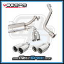 Cobra Sport Centre Exit Cat Back Performance Exhaust (Non Resonated) • Mazda MX5 MK4/ND (15-24)