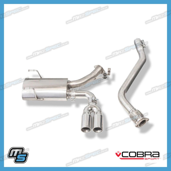 Cobra Sport Centre Exit Cat Back Performance Exhaust (Non Resonated) • Mazda MX5 MK4/ND (15-24)