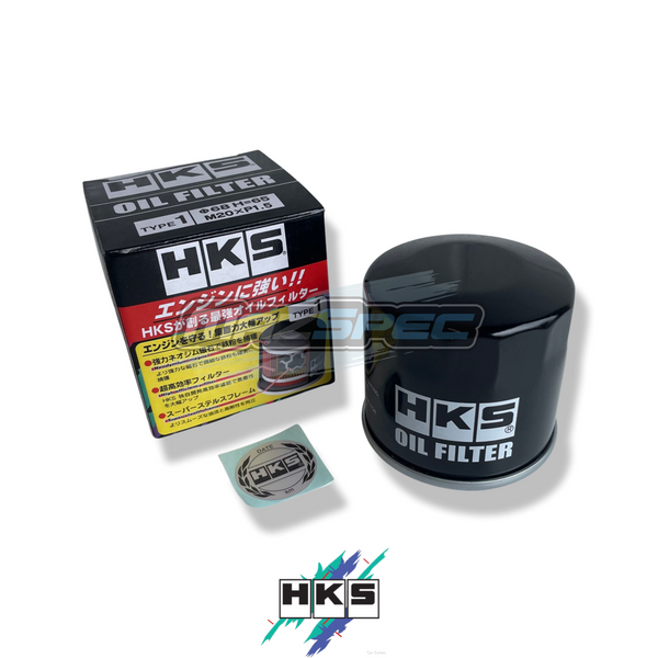 HKS High Flow Oil Filter - Black - MK1 / MK2 / MK4