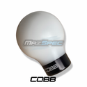 Cobb Tuning Gear Nob - Satin White / Stealth Black - All Marks MX5 (89-Pres)