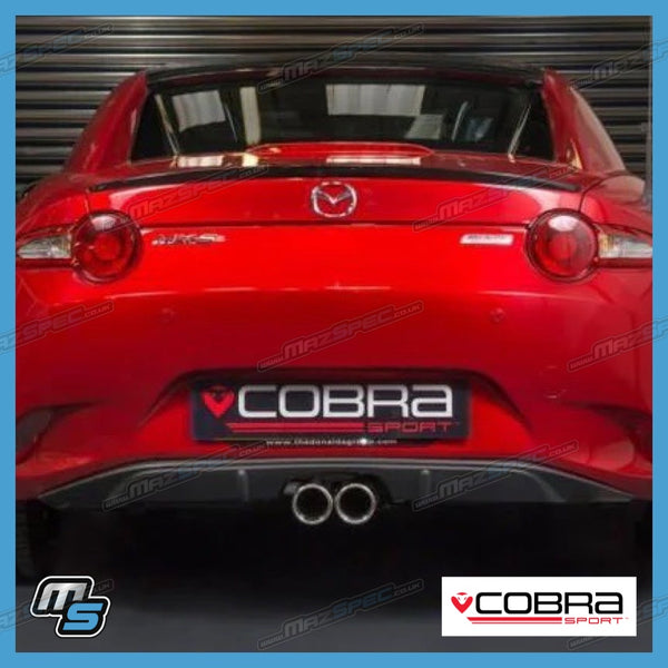 Cobra Sport Centre Exit Cat Back Performance Exhaust (Non Resonated) • Mazda MX5 MK4/ND (15-24)