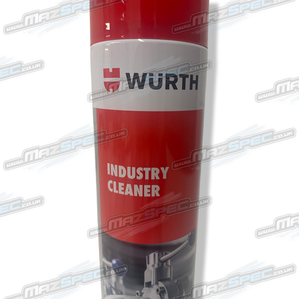 Wurth Industry Cleaner • Removes RTV, Wax, Silicone, Oil & Grease • 500ml Aerosol