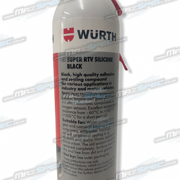 Wurth Super RTV Silicon Adhesive & Sealing Compound Instant Gasket - x3 Pack