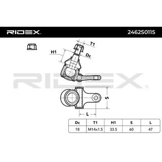 Ridex® Lower Ball Joint Front - MX5 MK1 / MK2 (89-05)