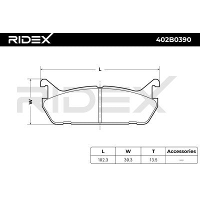 Ridex® Rear Brake Pads • MX-5 MK1/NA (1.6) (89-97)