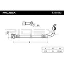 Ridex® Rear Left Brake Hose - MX5 MK1 / MK2 (89-05)