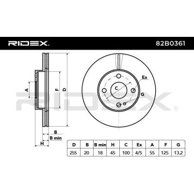 Ridex® Front Brake Discs Pair • MX-5 MK1 (1.8) / MK2 (1.6/1.8) (94-05)