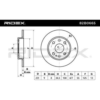 Ridex® Rear Brake Discs Pair • MX-5 MK1/NA (1.6) (89-97)