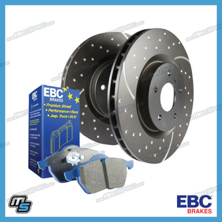 EBC BlueStuff Pad & EBC Grooved & Drilled Disc Kit - Mazda MX5 MK1 / NA (1.8) MK2 / NB (1.6/1.8) 94-05 Front