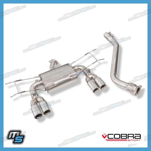 Cobra Sport Duel Exit Cat Back Performance Exhaust (Non Resonated) - Mazda MX5 MK4 / ND (15-22)